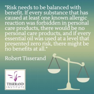 Risk vs. Benefit Balance - Tisserand Institute