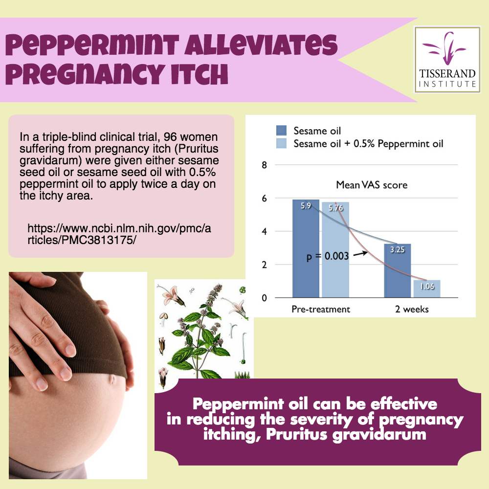 New Research: Peppermint helps with pregnancy itch