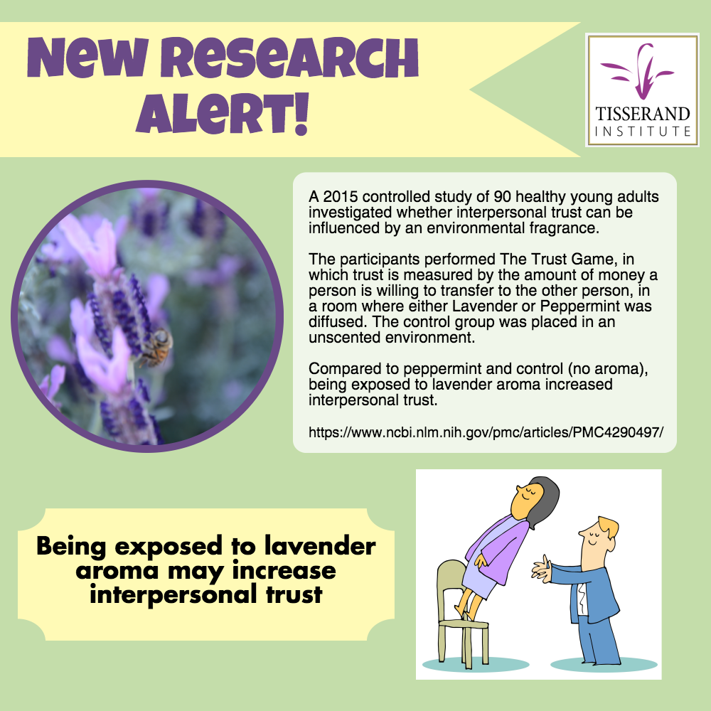 Lavender promotes trust