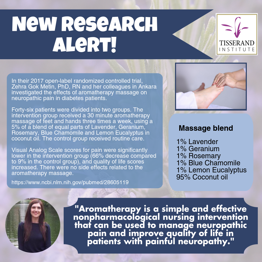 New Research: Aromatherapy massage for diabetic neuropathy