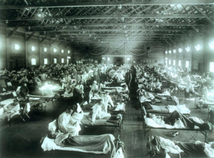 Spanish flu epidemic patients